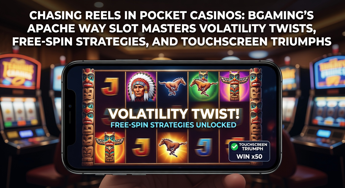 Vibrant screenshot of BGaming's Apache Way slot on a mobile screen, showcasing Wild West reels with sticky wilds and free spin counters amid desert landscapes