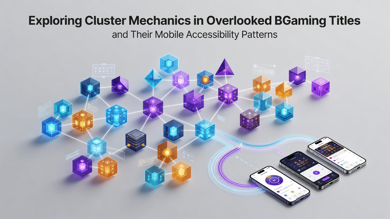 Cluster pay formations displayed across multiple BGaming slot interfaces on mobile screens