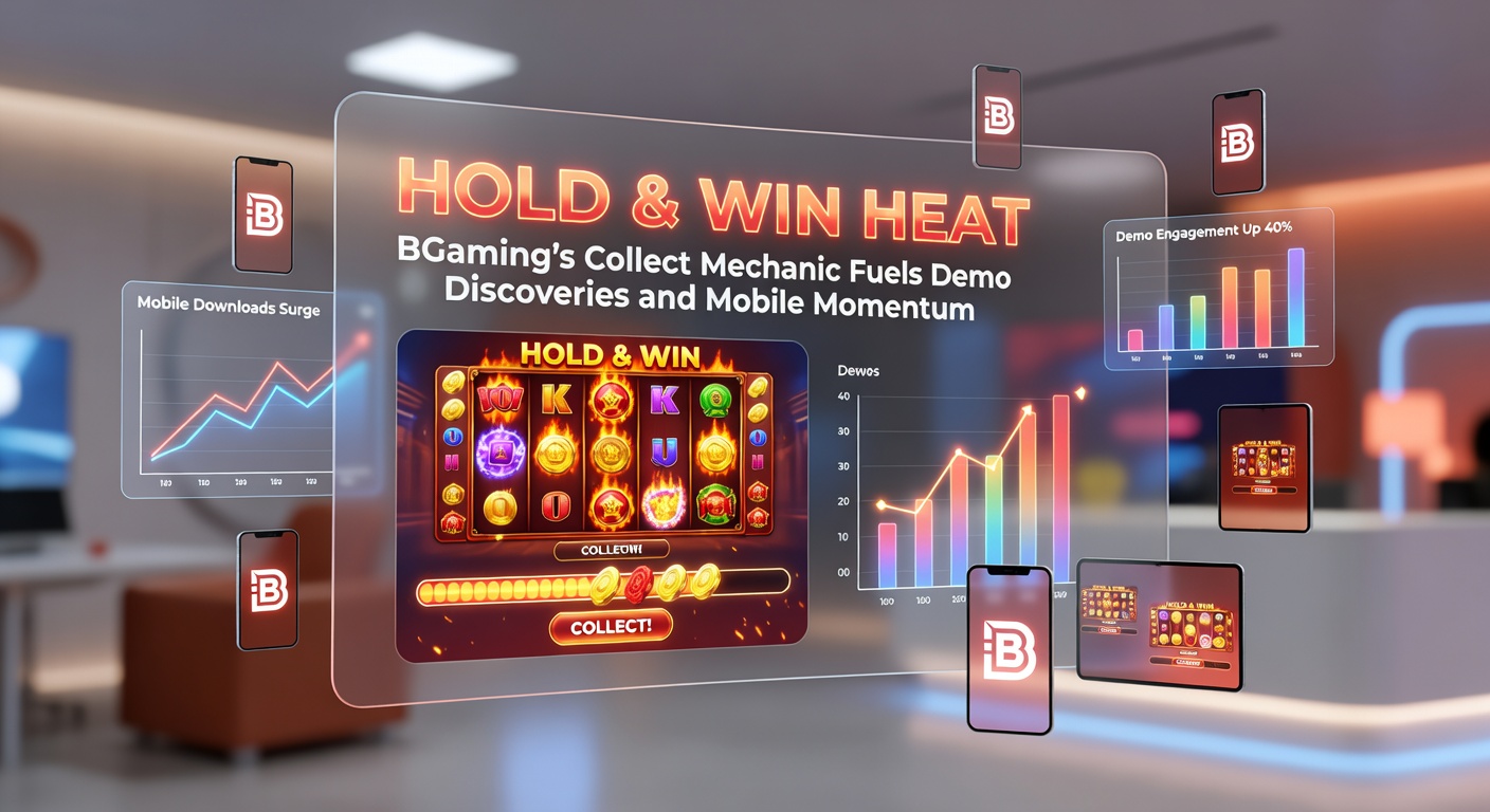 Mobile screenshot of Hold & Win Heat on a smartphone, highlighting touch-friendly collect buttons and fiery animations during jackpot buildup
