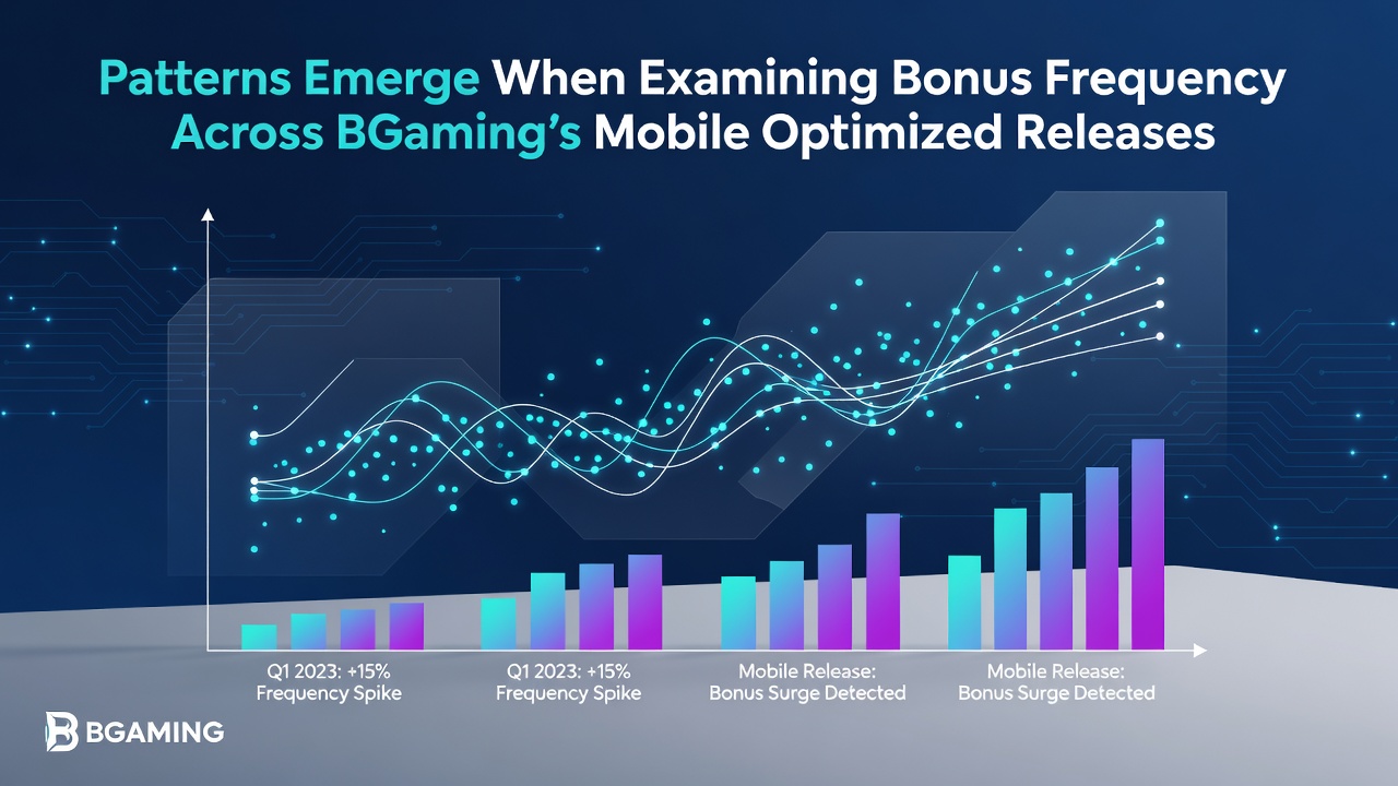 Chart illustrating bonus frequency comparisons between mobile and desktop versions of BGaming slots