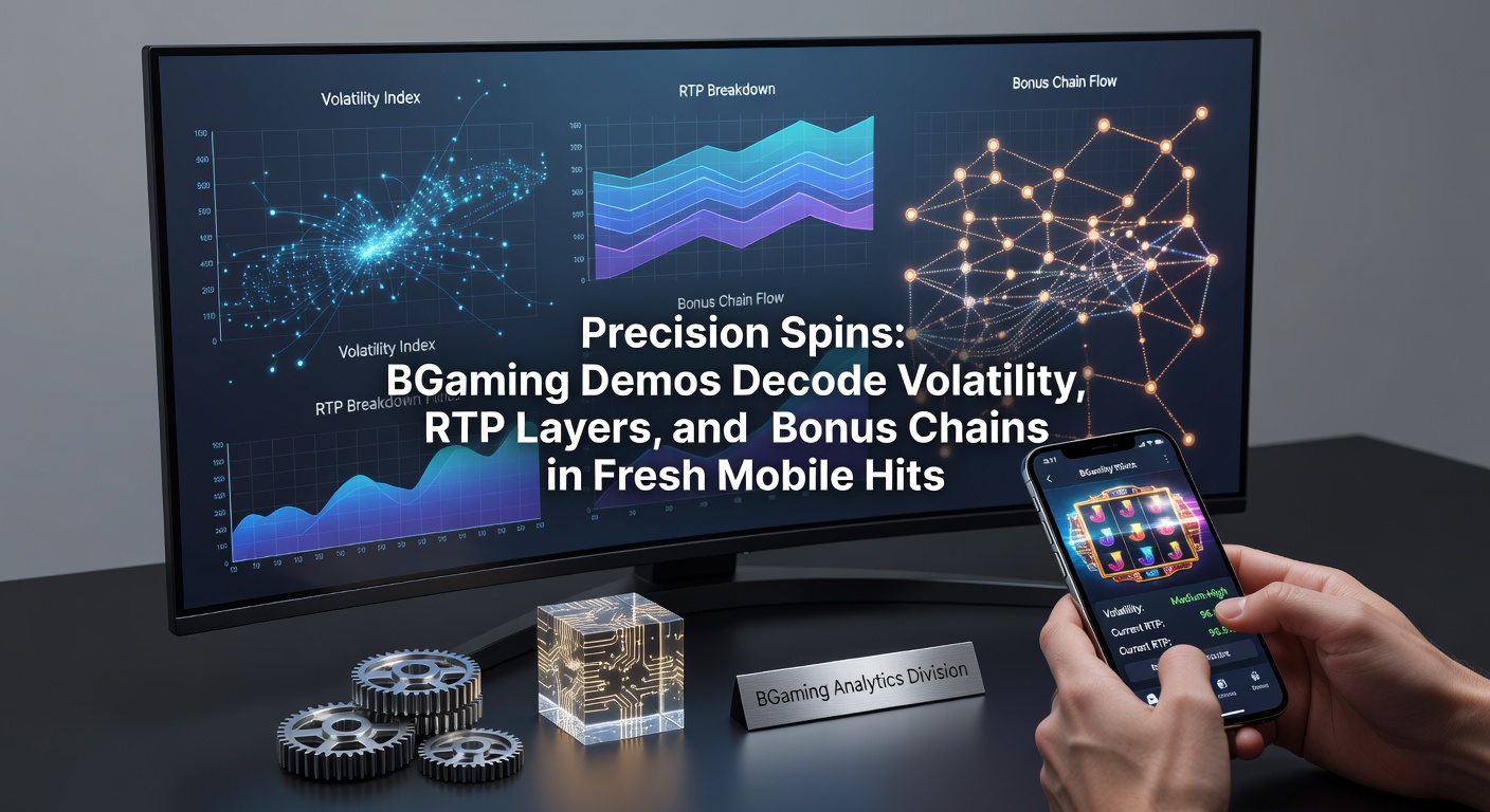 Close-up of BGaming mobile slot bonus chain activation, displaying RTP breakdown and volatility meter during a high-win sequence