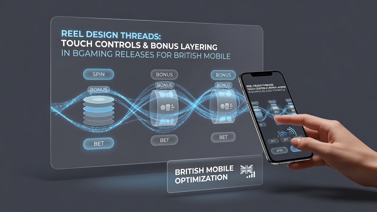 Mobile device displaying BGaming slot with active bonus layers and gesture control prompts
