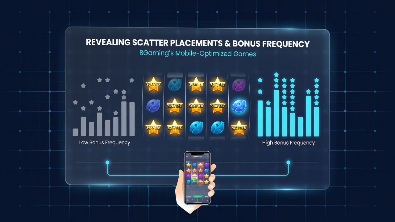 Close-up view of mobile screen displaying scatter symbols triggering a bonus round in a BGaming slot