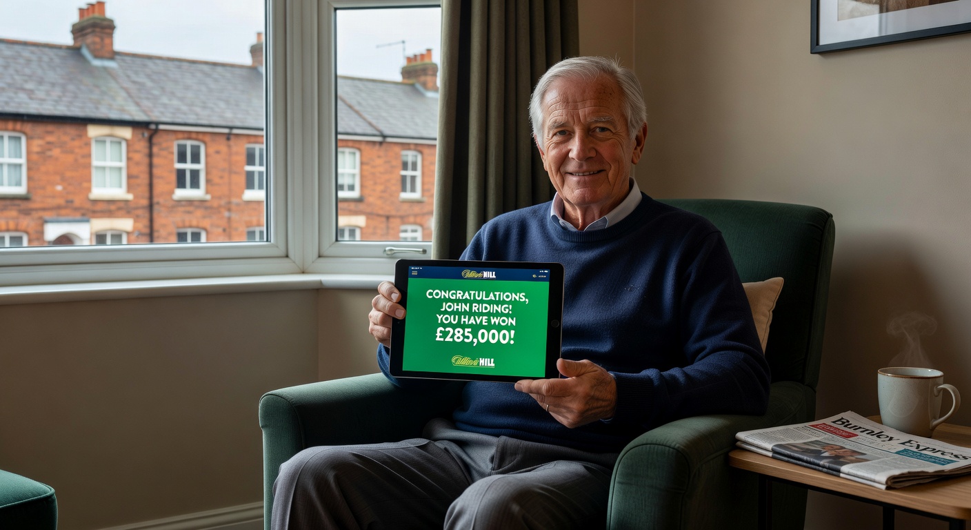 Close-up of a casino balance screen showing inflated jackpot credits alongside error warning icons, capturing the moment of the William Hill payout anomaly