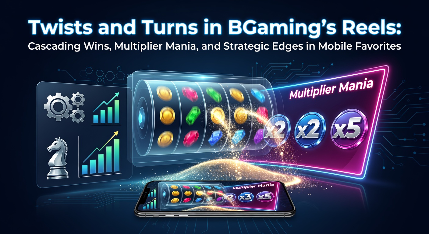 Vibrant BGaming slot reels exploding with cascading symbols and glowing multipliers on a mobile screen, capturing the dynamic action of consecutive wins