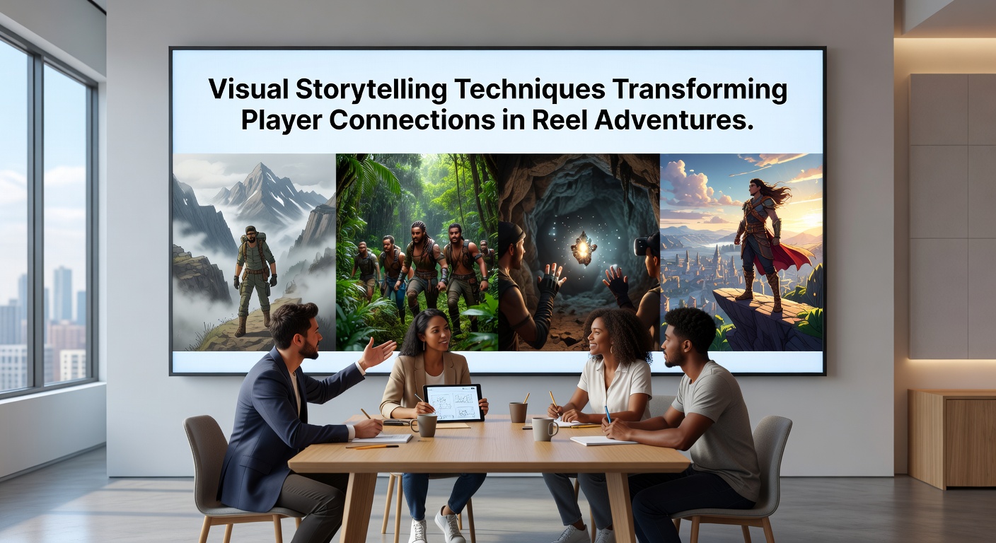 Dynamic reel interface showing layered narrative visuals and character animations in a slot adventure